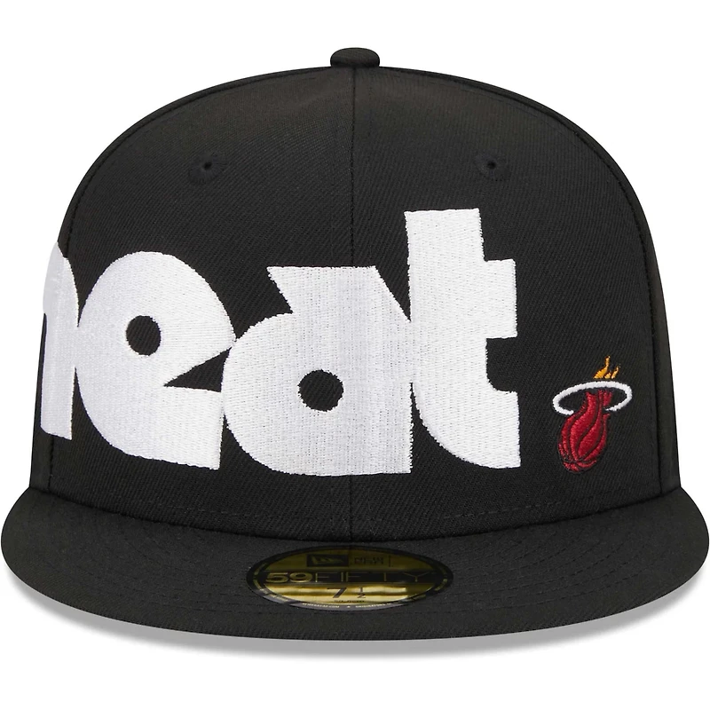 New Era Miami Heat Checkerboard UV 59FIFTY Fitted Hat