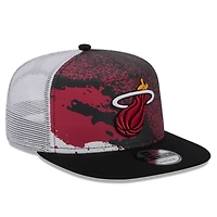 New Era Miami Heat Court Sport Speckle 9FIFTY Snapback Hat