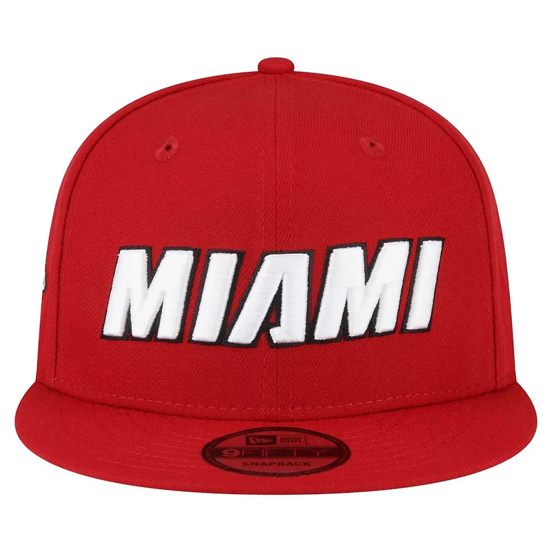 New Era Miami Heat Jersey Hook Statement Edition 9FIFTY Snapback Hat