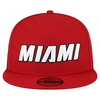 New Era Miami Heat Jersey Hook Statement Edition 9FIFTY Snapback Hat