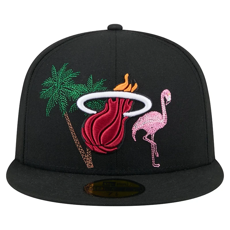 New Era Miami Heat State Stitch 59FIFTY Fitted Hat