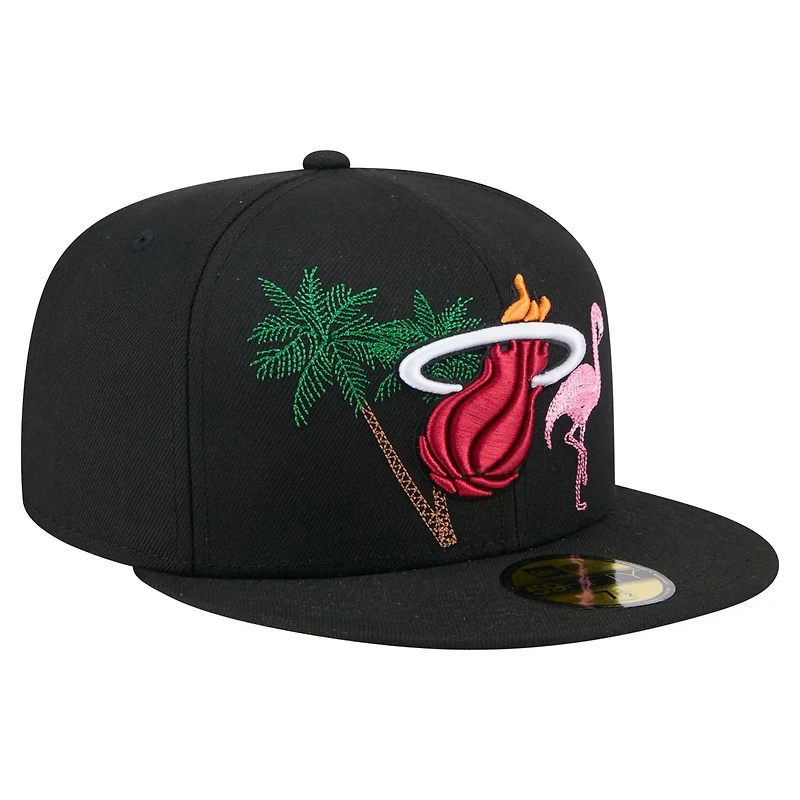 New Era Miami Heat State Stitch 59FIFTY Fitted Hat