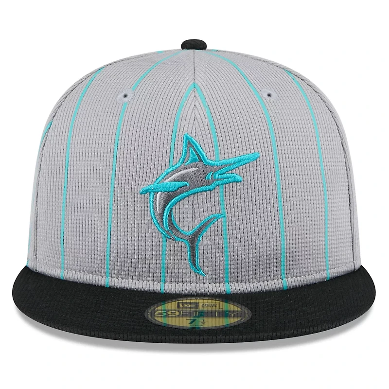 New Era Miami Marlins 2025 Batting Practice 59FIFTY Fitted Hat