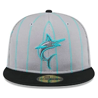New Era Miami Marlins 2025 Batting Practice 59FIFTY Fitted Hat