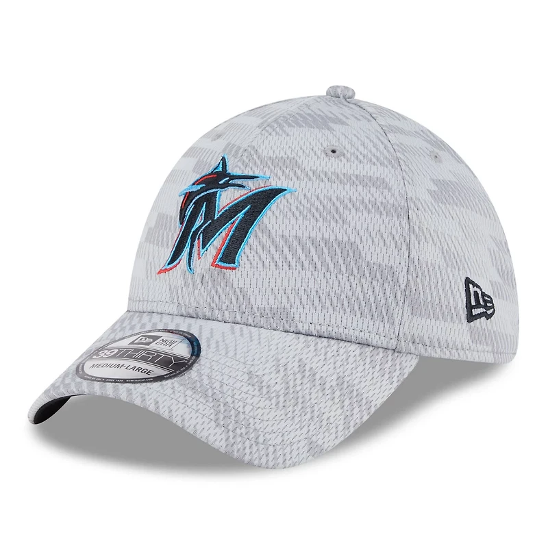 New Era Miami Marlins 2025 MLB Clubhouse 39THIRTY Flex Hat