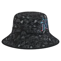 New Era Miami Marlins 2025 Spring Training All Over Print Bucket Hat