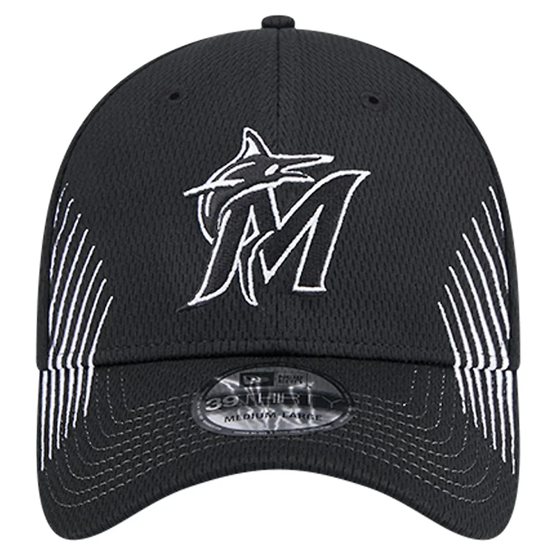New Era Miami Marlins Active Dash Mark 39THIRTY Flex Hat
