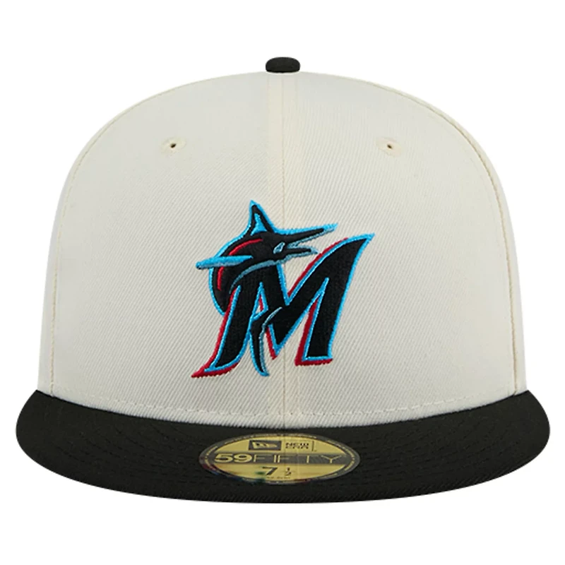New Era Miami Marlins Chrome 59FIFTY Fitted Hat