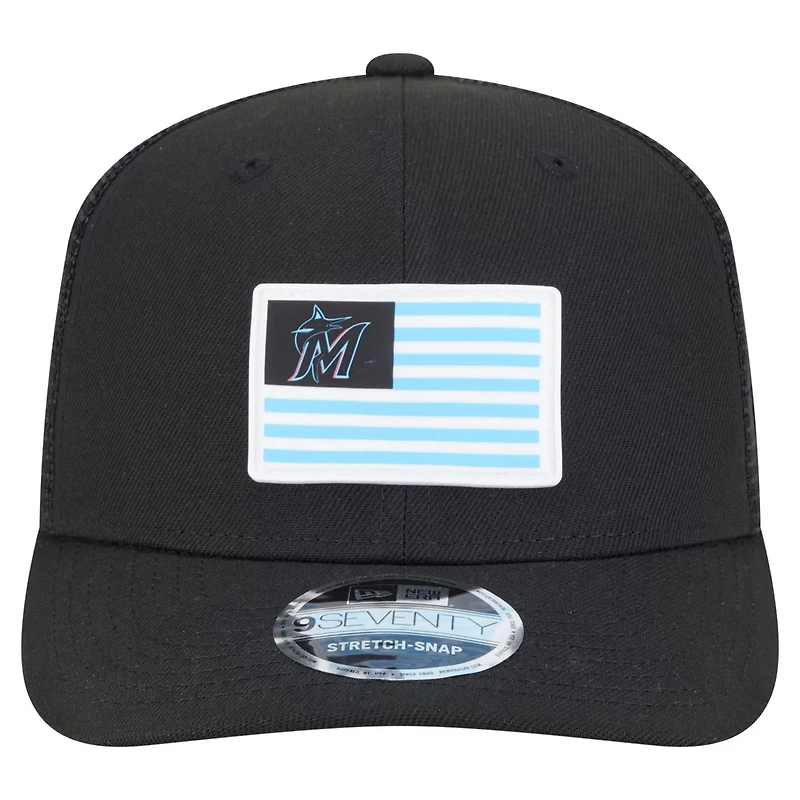 New Era Miami Marlins Flag 9SEVENTY Stretch-Snap Hat