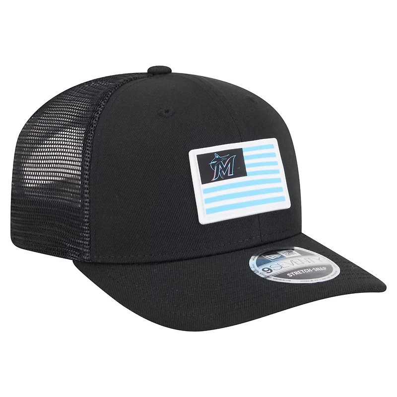 New Era Miami Marlins Flag 9SEVENTY Stretch-Snap Hat