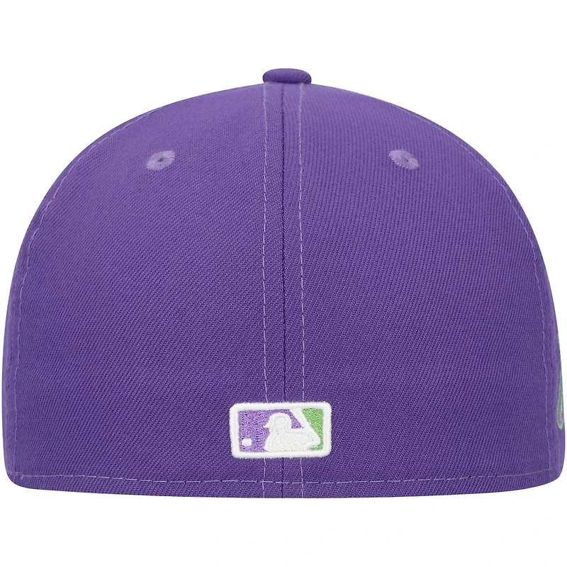 New Era Miami Marlins Lime Side Patch 59FIFTY Fitted Hat