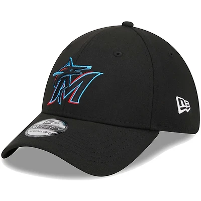 New Era Miami Marlins Logo 39THIRTY Flex Hat