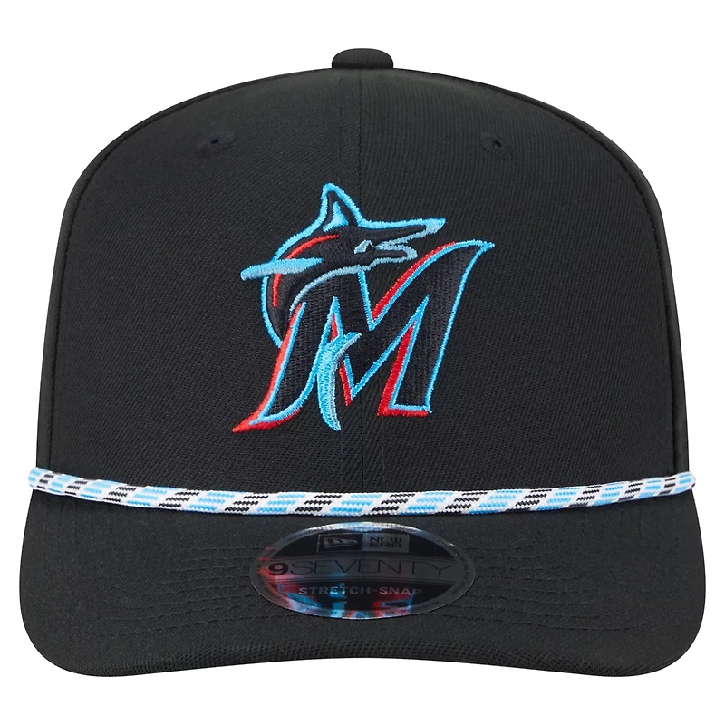 New Era Miami Marlins Multi-Rope 9SEVENTY Stretch-Snap Hat