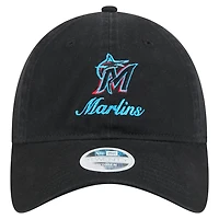 New Era Miami Marlins Preppy Team 9TWENTY Adjustable Hat