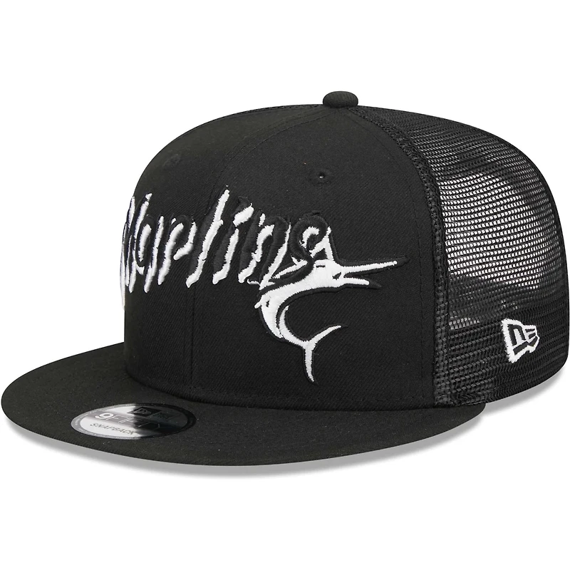 New Era Miami Marlins Street Trucker 9FIFTY Snapback Hat
