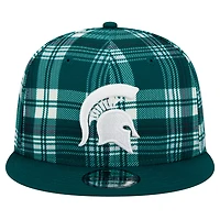 New Era Michigan State Spartans Plaid 9FIFTY Snapback Hat
