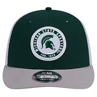 New Era Michigan State Spartans Throwback Circle Patch 9FIFTY Trucker Snapback Hat
