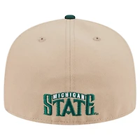 New Era Michigan State Spartans Throwback Two-Tone 59FIFTY Fitted Hat
