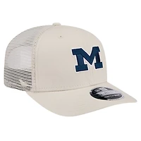 New Era Michigan Wolverines Canvas 9SEVENTY Stretch-Snap Adjustable Hat