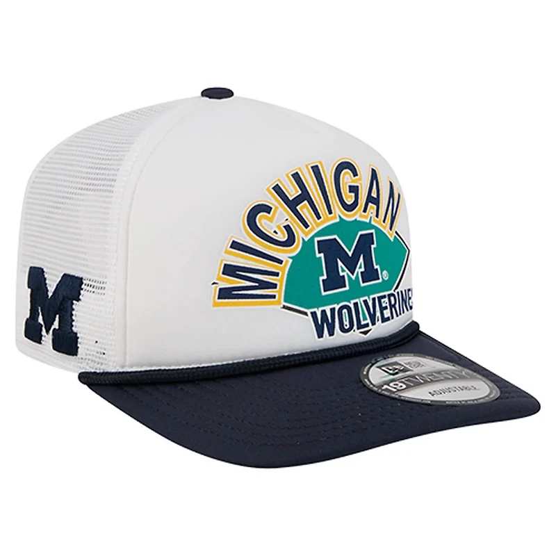 New Era Michigan Wolverines Diamond 19TWENTY Golfer Adjustable Hat