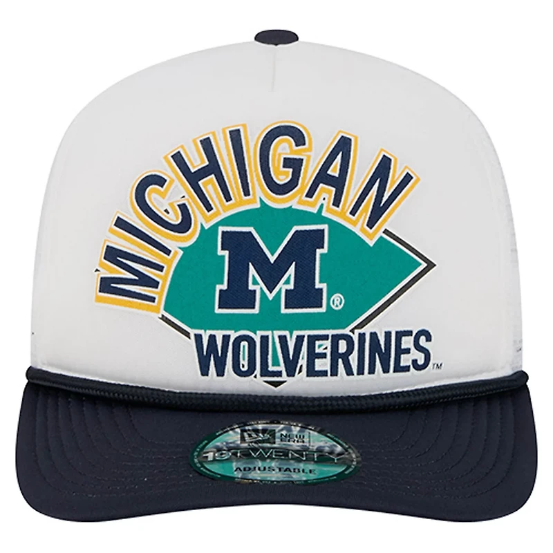 New Era Michigan Wolverines Diamond 19TWENTY Golfer Adjustable Hat