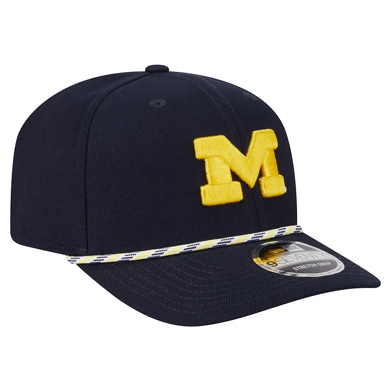 New Era Michigan Wolverines Game Day Multi-Rope 9SEVENTY Stretch-Snap Hat