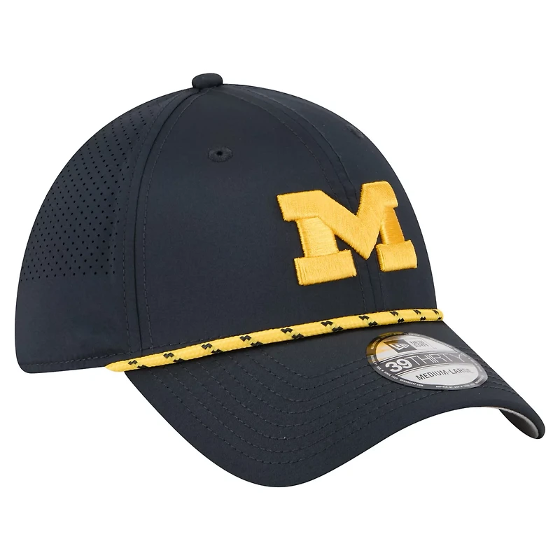 New Era Michigan Wolverines Rope 39THIRTY Flex Hat