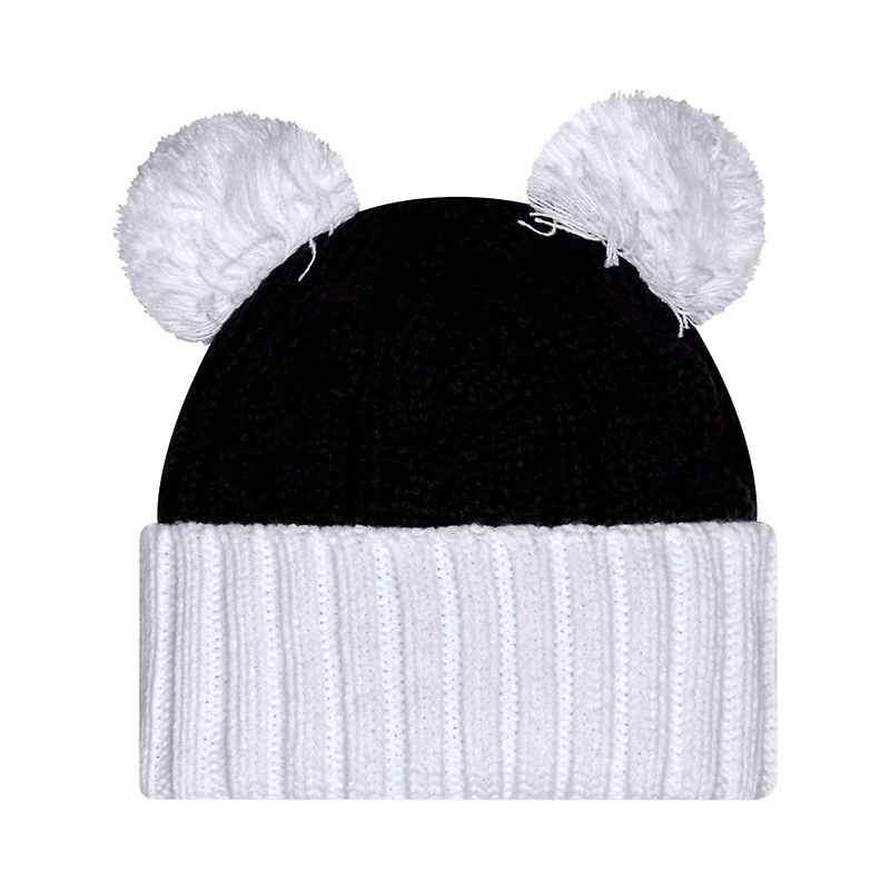 New Era Michigan Wolverines Tonal Cuffed Knit Hat with Double Poms
