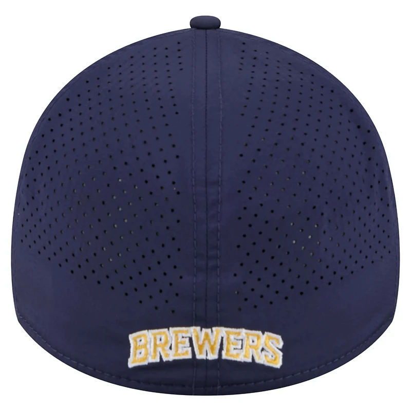 New Era Milwaukee Brewers 39THIRTY A-Frame Perforated Flex Hat