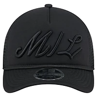 New Era Milwaukee Brewers City Initial 9FORTY A-Frame M-Crown Adjustable Trucker Hat