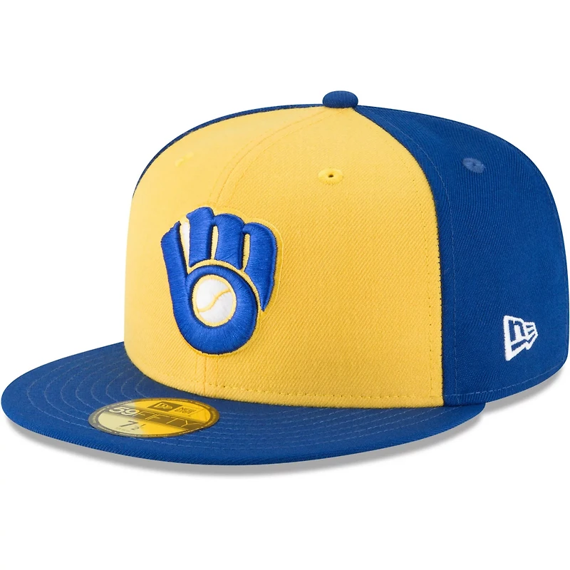 New Era Milwaukee Brewers Cooperstown Collection Wool 59FIFTY Fitted Hat