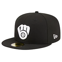 New Era Milwaukee Brewers Logo 59FIFTY Fitted Hat