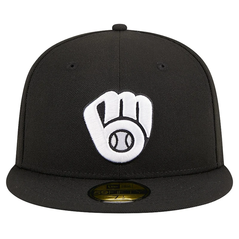 New Era Milwaukee Brewers Logo 59FIFTY Fitted Hat