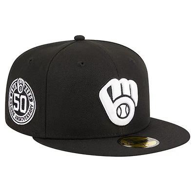 New Era Milwaukee Brewers Logo 59FIFTY Fitted Hat