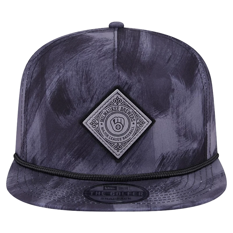 New Era Milwaukee Brewers Printed Golfer Snapback Hat