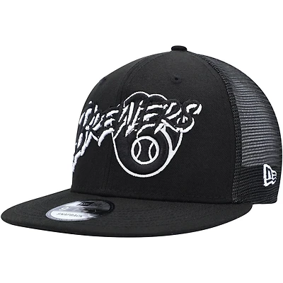 New Era Milwaukee Brewers Street Trucker 9FIFTY Snapback Hat