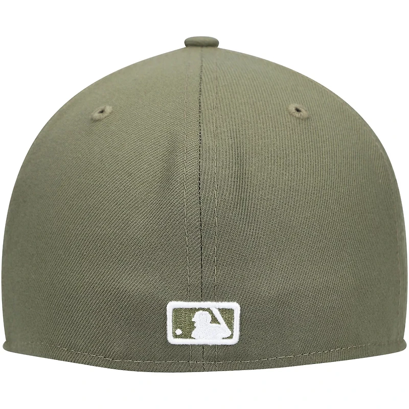 New Era Milwaukee Brewers White Logo 59FIFTY Fitted Hat