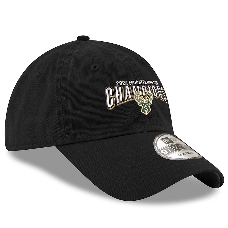 New Era Milwaukee Bucks 2024 NBA Cup Champions 9TWENTY Adjustable Hat