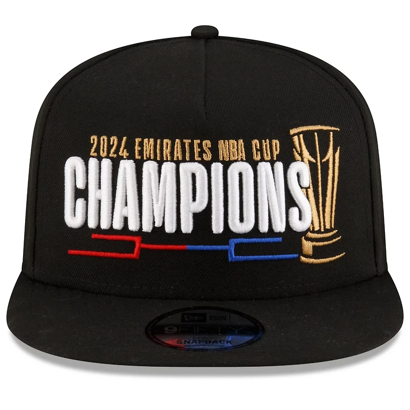 New Era Milwaukee Bucks 2024 NBA Cup Champions Locker Room 9FIFTY Snapback Adjustable Hat