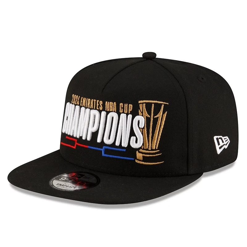 New Era Milwaukee Bucks 2024 NBA Cup Champions Locker Room 9FIFTY Snapback Adjustable Hat