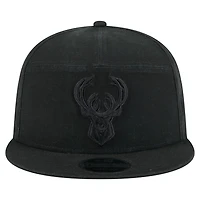New Era Milwaukee Bucks Adventure Canvas Split Panel 9FIFTY Snapback Hat