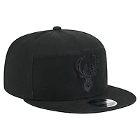 New Era Milwaukee Bucks Adventure Canvas Split Panel 9FIFTY Snapback Hat