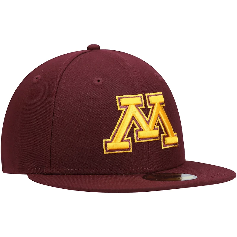 New Era Minnesota Golden Gophers Logo Basic 59FIFTY Fitted Hat