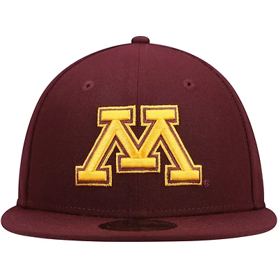New Era Minnesota Golden Gophers Logo Basic 59FIFTY Fitted Hat