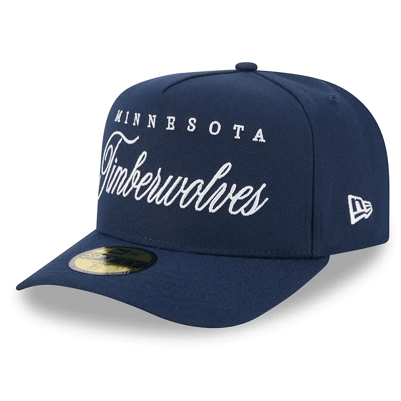 New Era Minnesota Timberwolves 2025 NBA Draft A-Frame 59FIFTY Fitted Hat