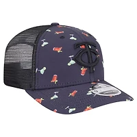 New Era Minnesota Twins Adventure Drinks Pattern 9SEVENTY Stretch-Snap Hat