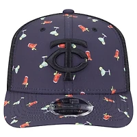 New Era Minnesota Twins Adventure Drinks Pattern 9SEVENTY Stretch-Snap Hat