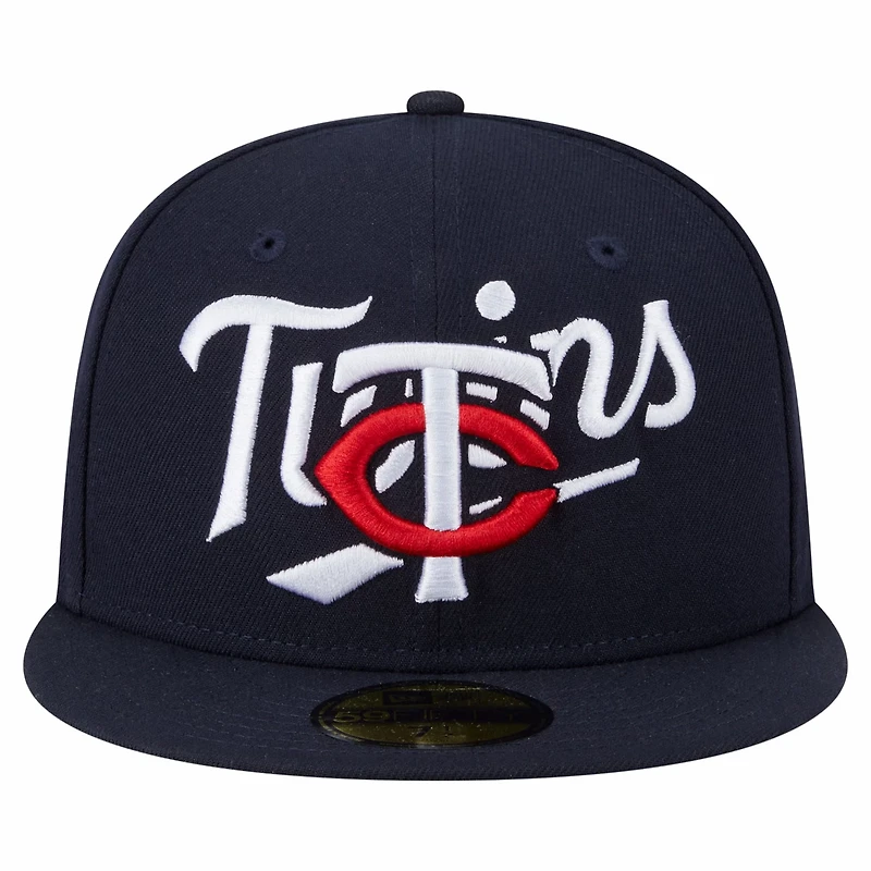New Era Minnesota Twins Overlap 59FIFTY Fitted Hat