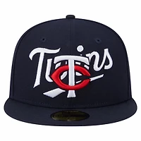 New Era Minnesota Twins Overlap 59FIFTY Fitted Hat
