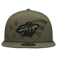 New Era Minnesota Wild Military Appreciation Flag 59FIFTY Fitted Hat